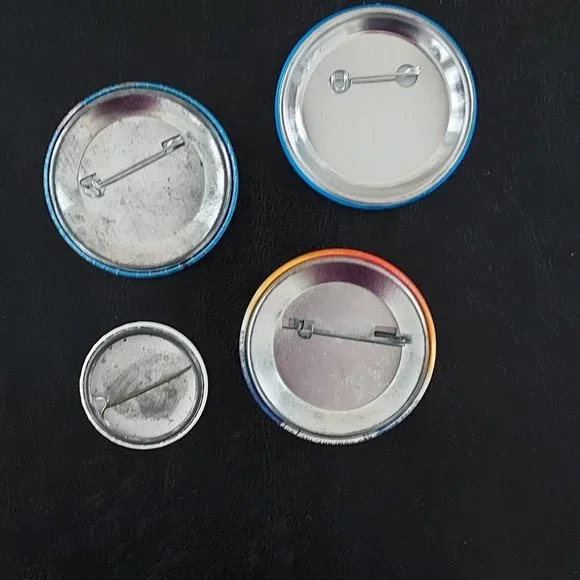 Pop Culture Party Fashion Buttons: Set of 4 - Picture 2 of 4